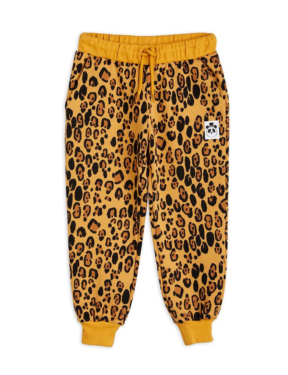 Basic Leopard Sweatpants - Beige