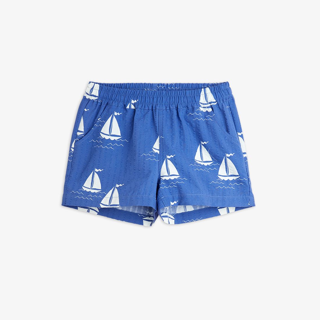 Sailing Boats AOP Woven Shorts - Blue