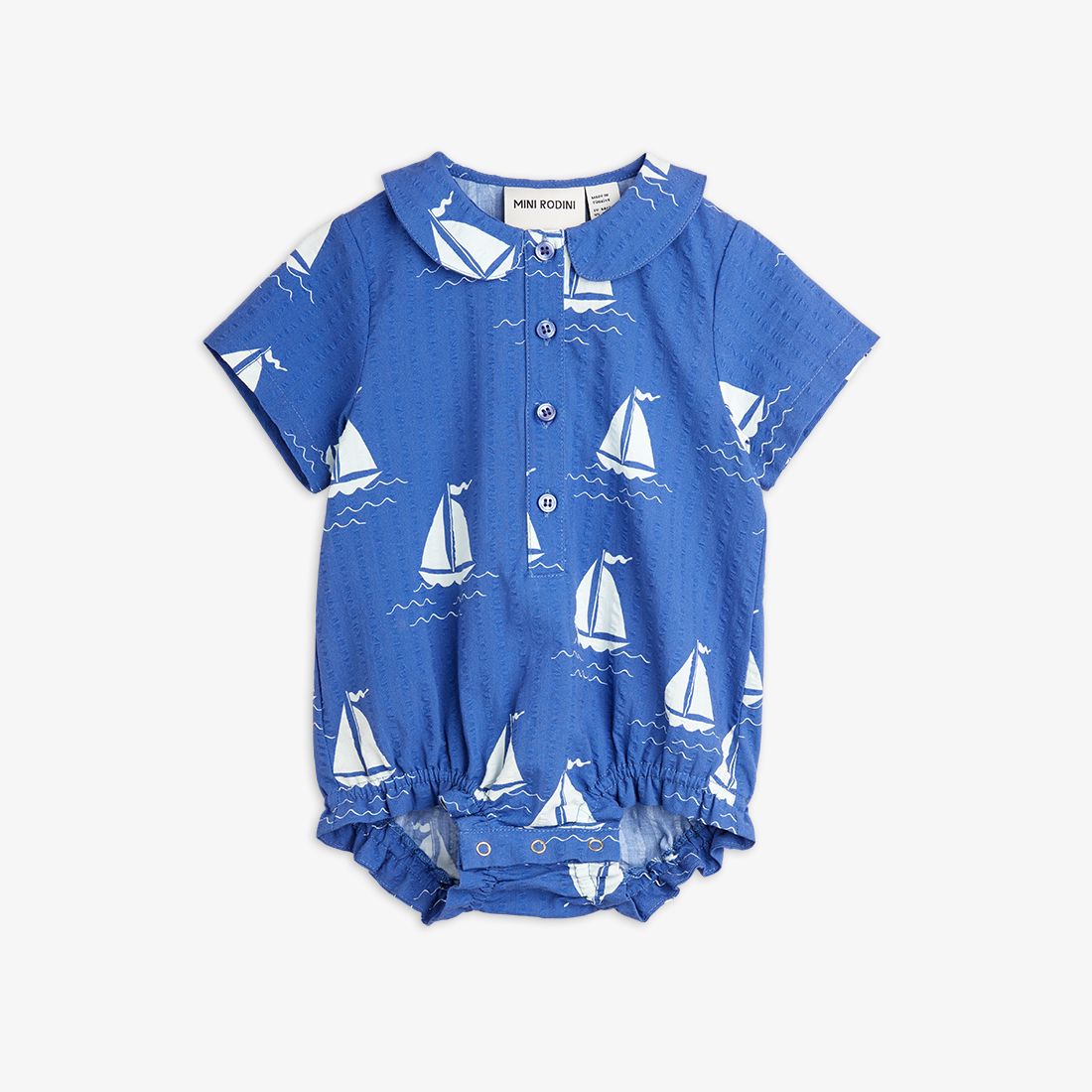 Sailing Boats AOP Woven Body - Blue