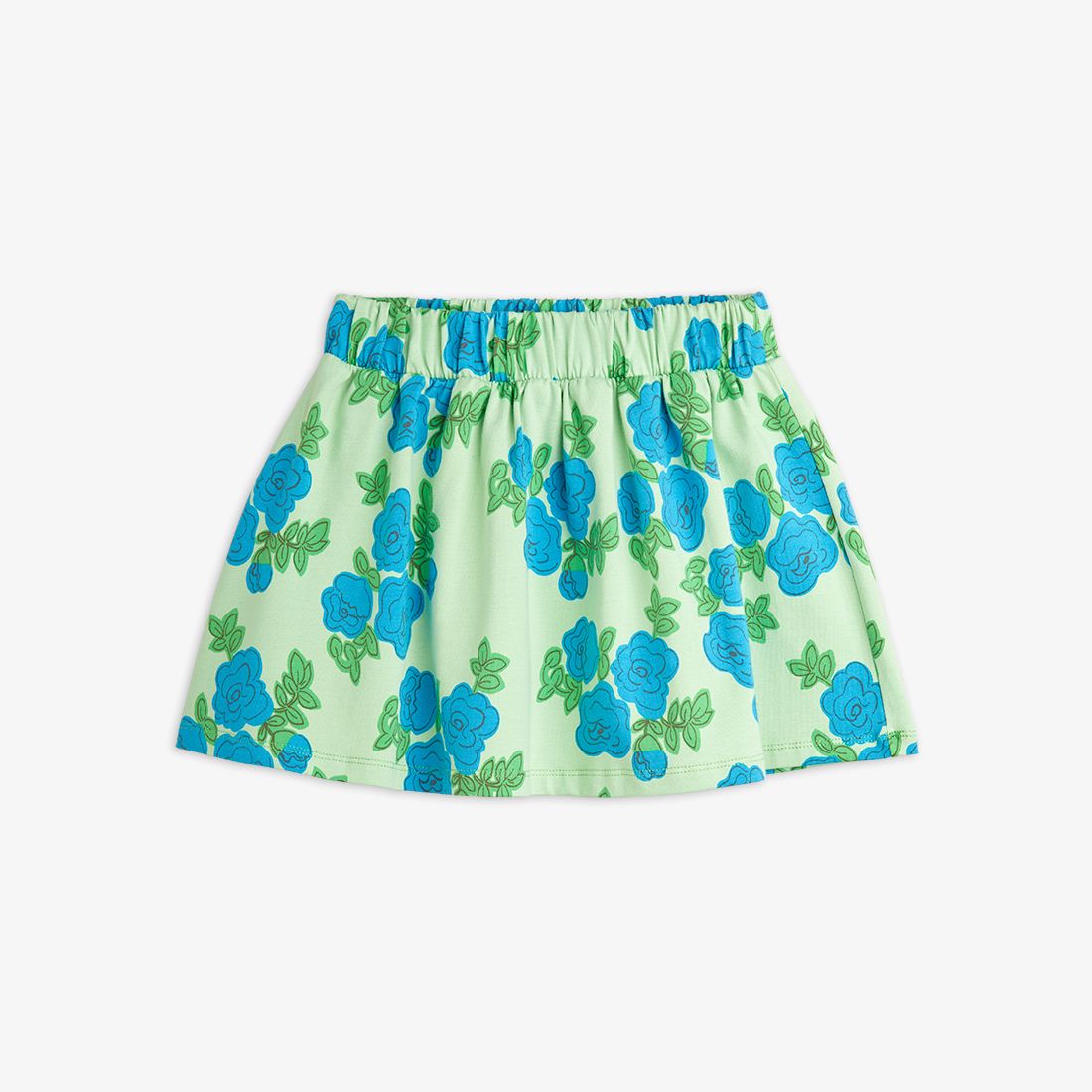 Blue Roses AOP Skirt - Green