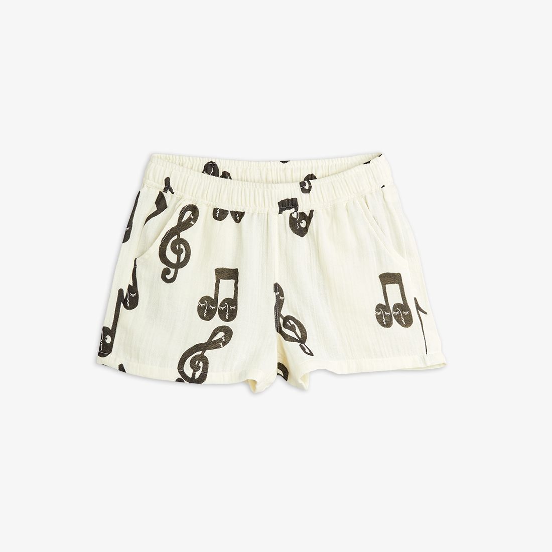 Note AOP Muslin Shorts - White