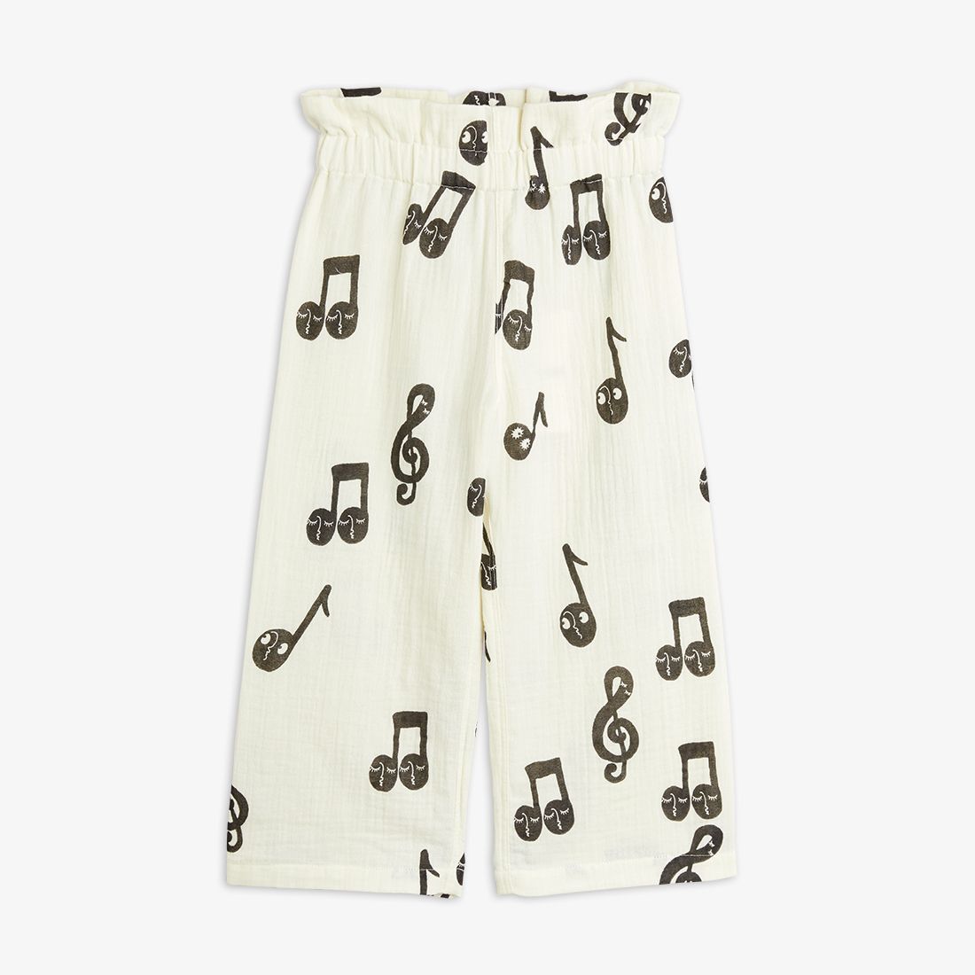 Note AOP Muslin Paperbag Trousers - White