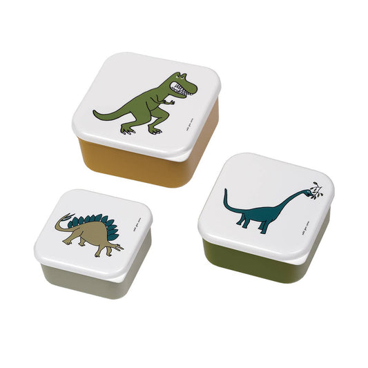 Set of 3 lunch boxes Dinosaurs