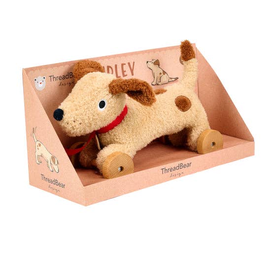 Pull along dog store toy