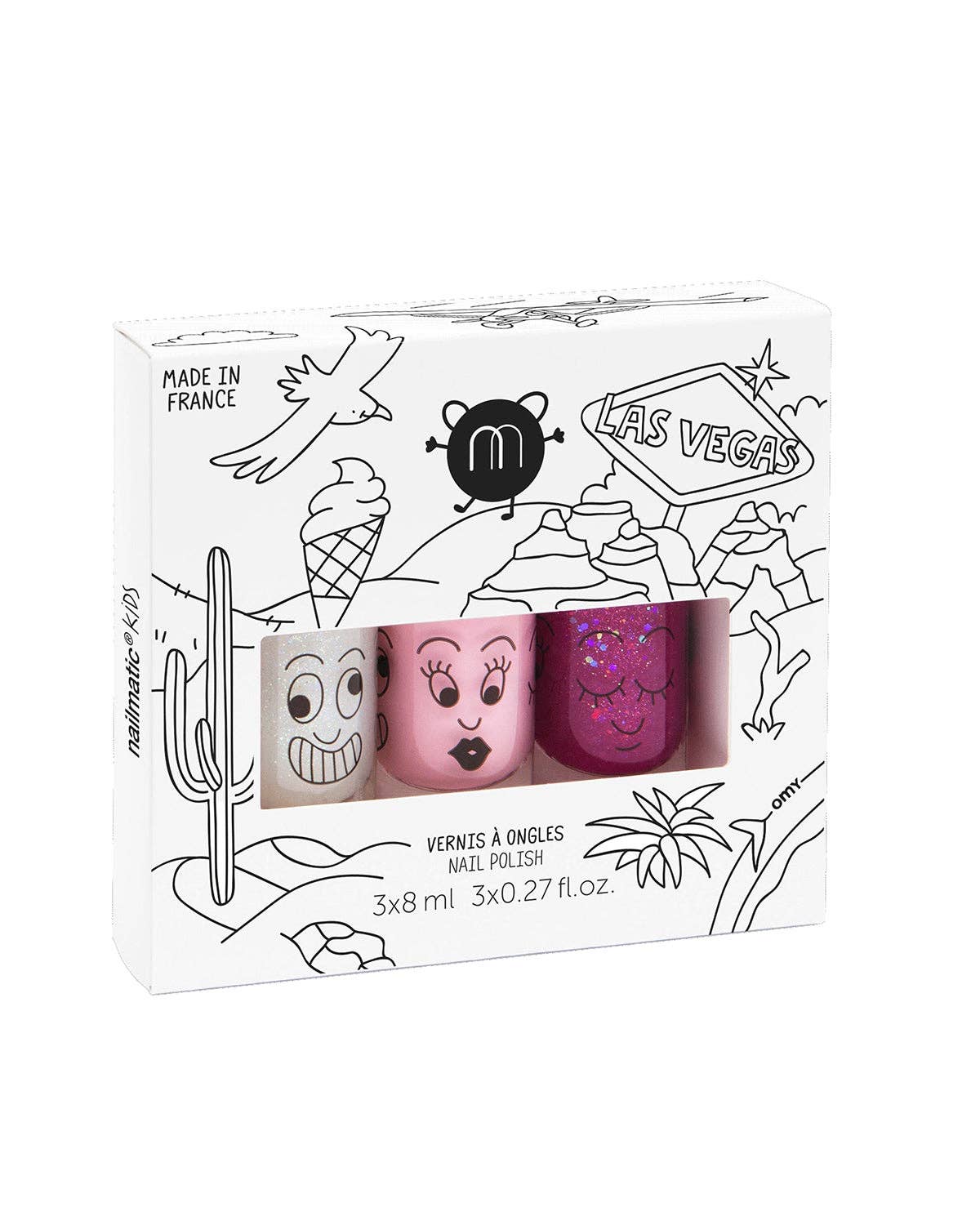 Nailpolish for Kids Set of 3 LAS VEGAS