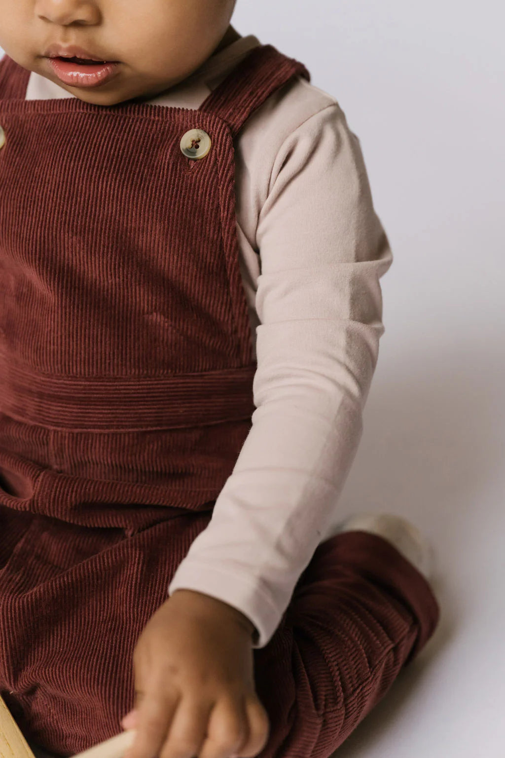 Corduroy Overall - Mulberry