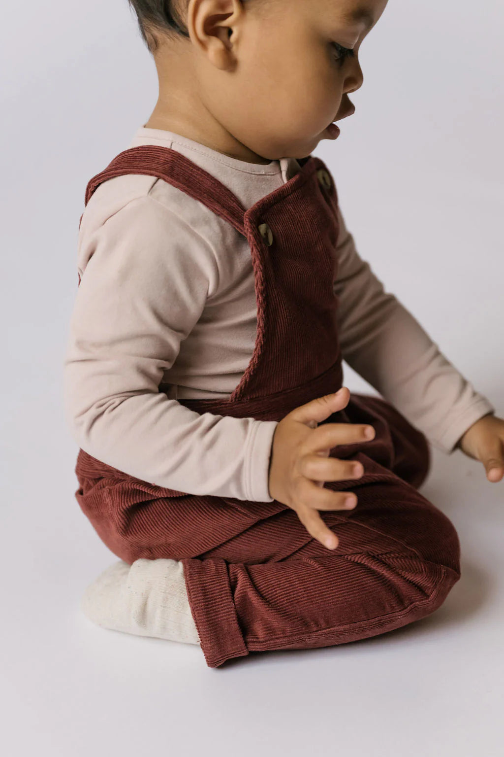 Corduroy Overall - Mulberry