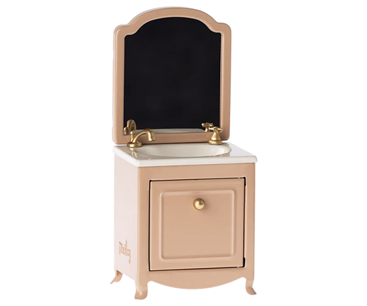 Sink dresser w. Mirror, Mouse - Dark  powder