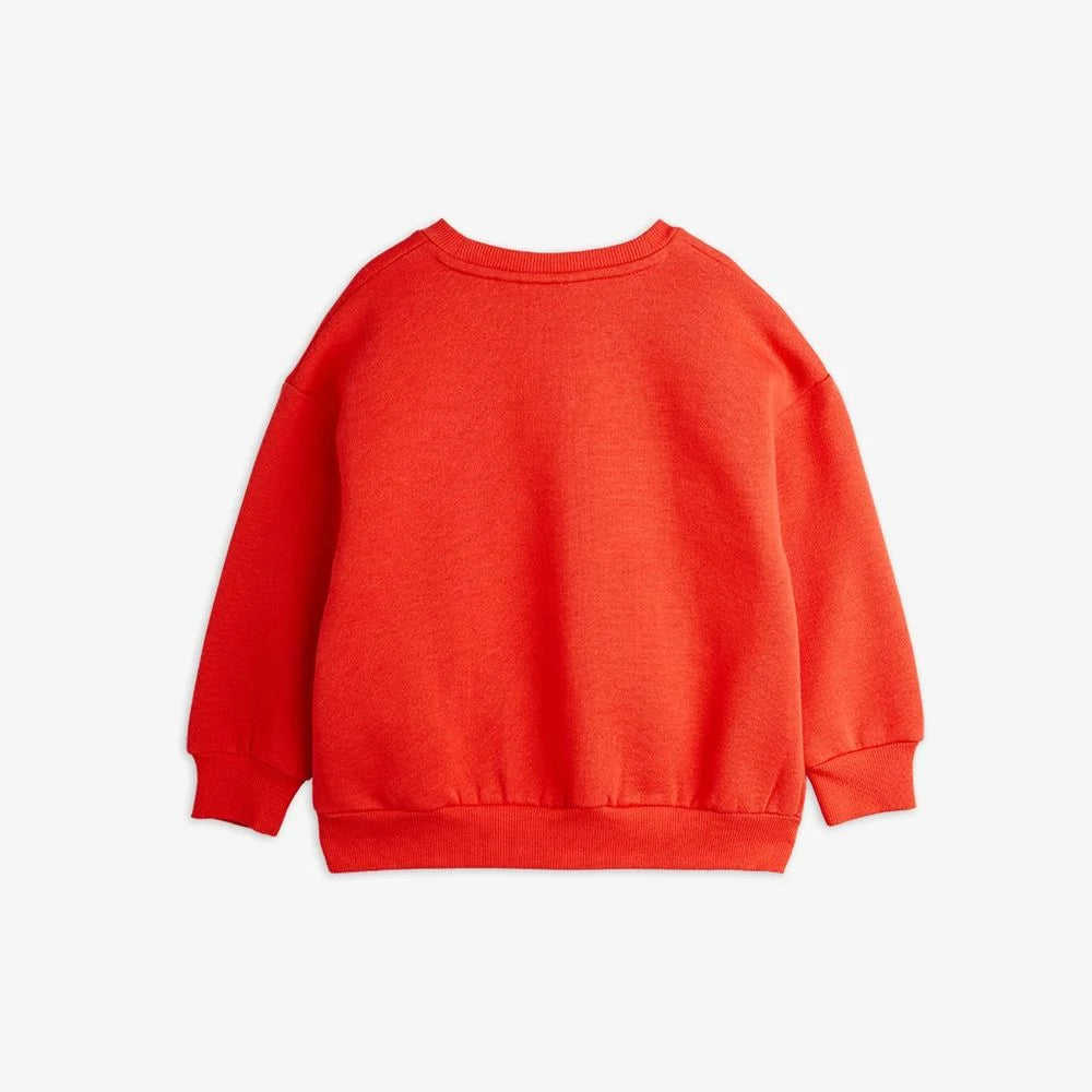 Dog Embroidered Sweatshirt - Red