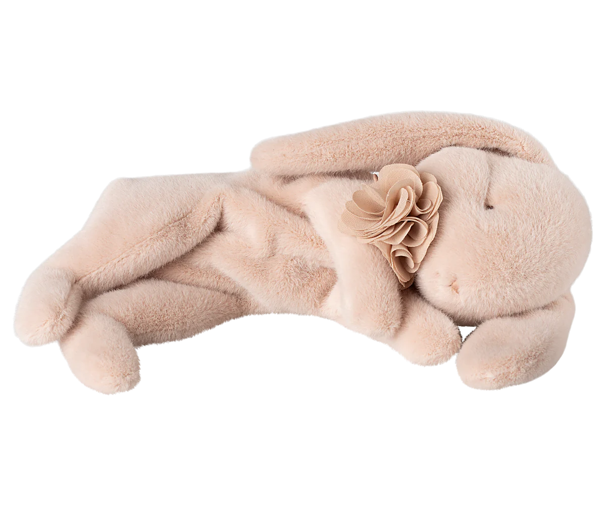 Sleeping Bunny Plush, Small - Powder - PREORDER