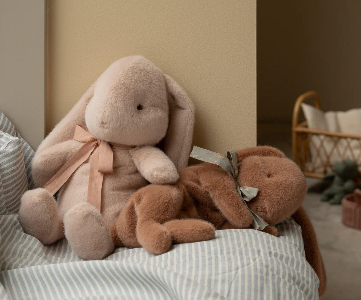 Sleeping Bunny Plush, Small - Soft Brown - PREORDER