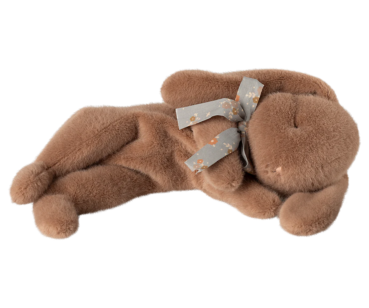 Sleeping Bunny Plush, Small - Soft Brown - PREORDER