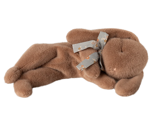 Sleeping Bunny Plush, Small - Soft Brown - PREORDER