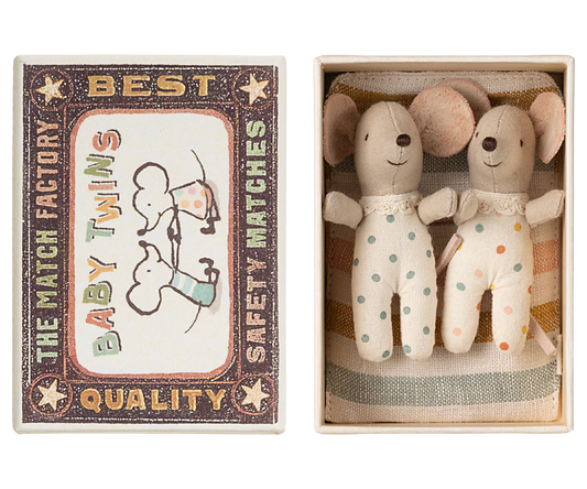 Twins, Baby Mice in Matchbox