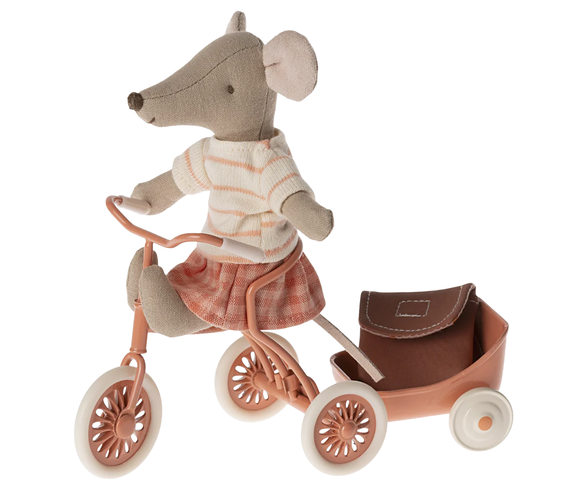 Tricycle Mouse, Big Sister - Coral