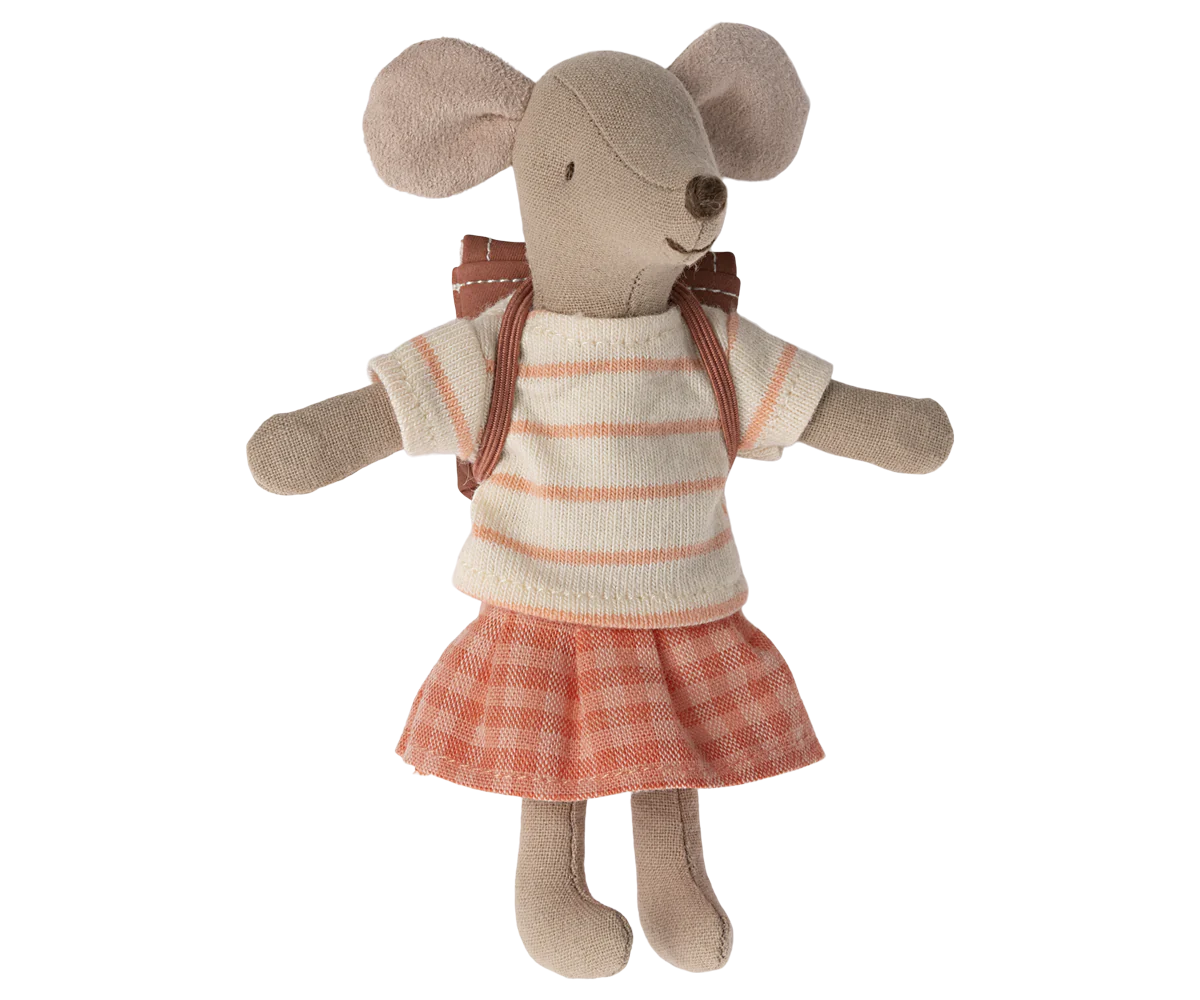 Tricycle Mouse, Big Sister - Coral