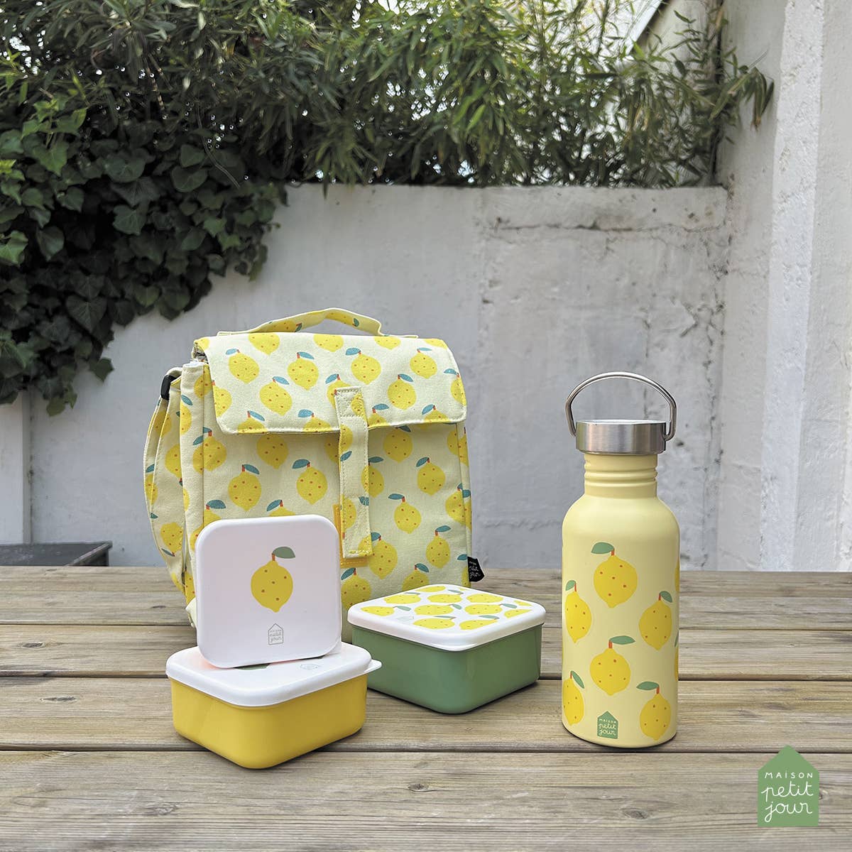 Set of 3 lunch boxes Lemons