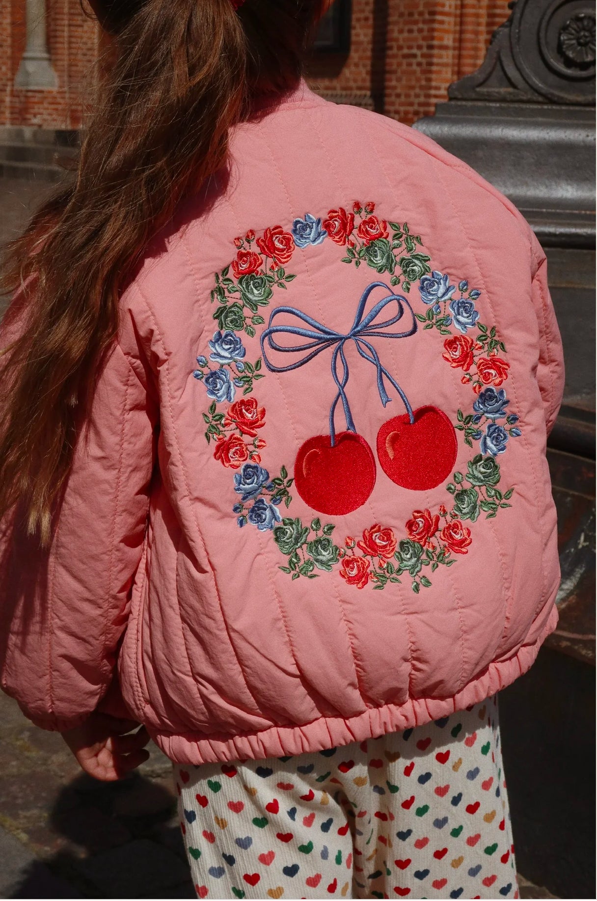 Juno Bomber Jacket - Strawberry Ice