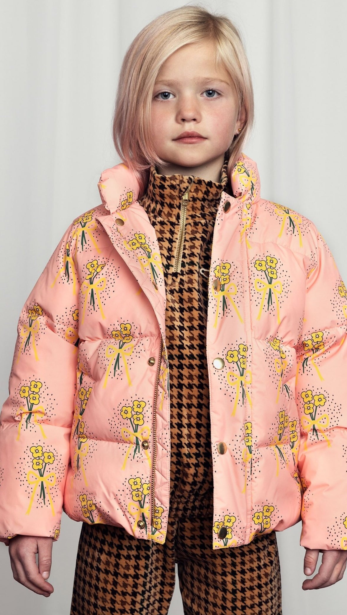 Winter Flowers AOP City Puffer Jacket