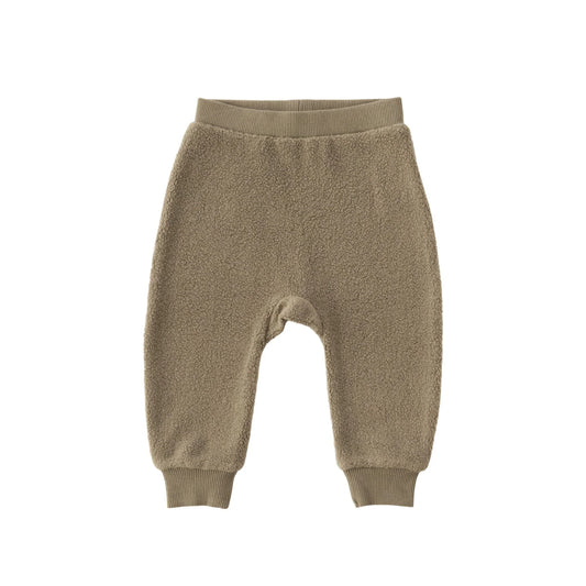 Teddy Fleece Harem Pant - Moss