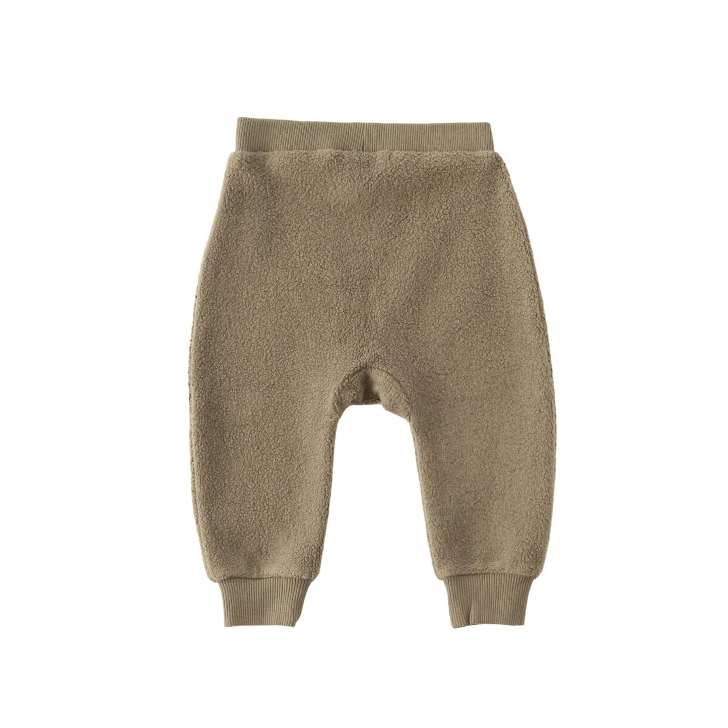 Teddy Fleece Harem Pant - Moss