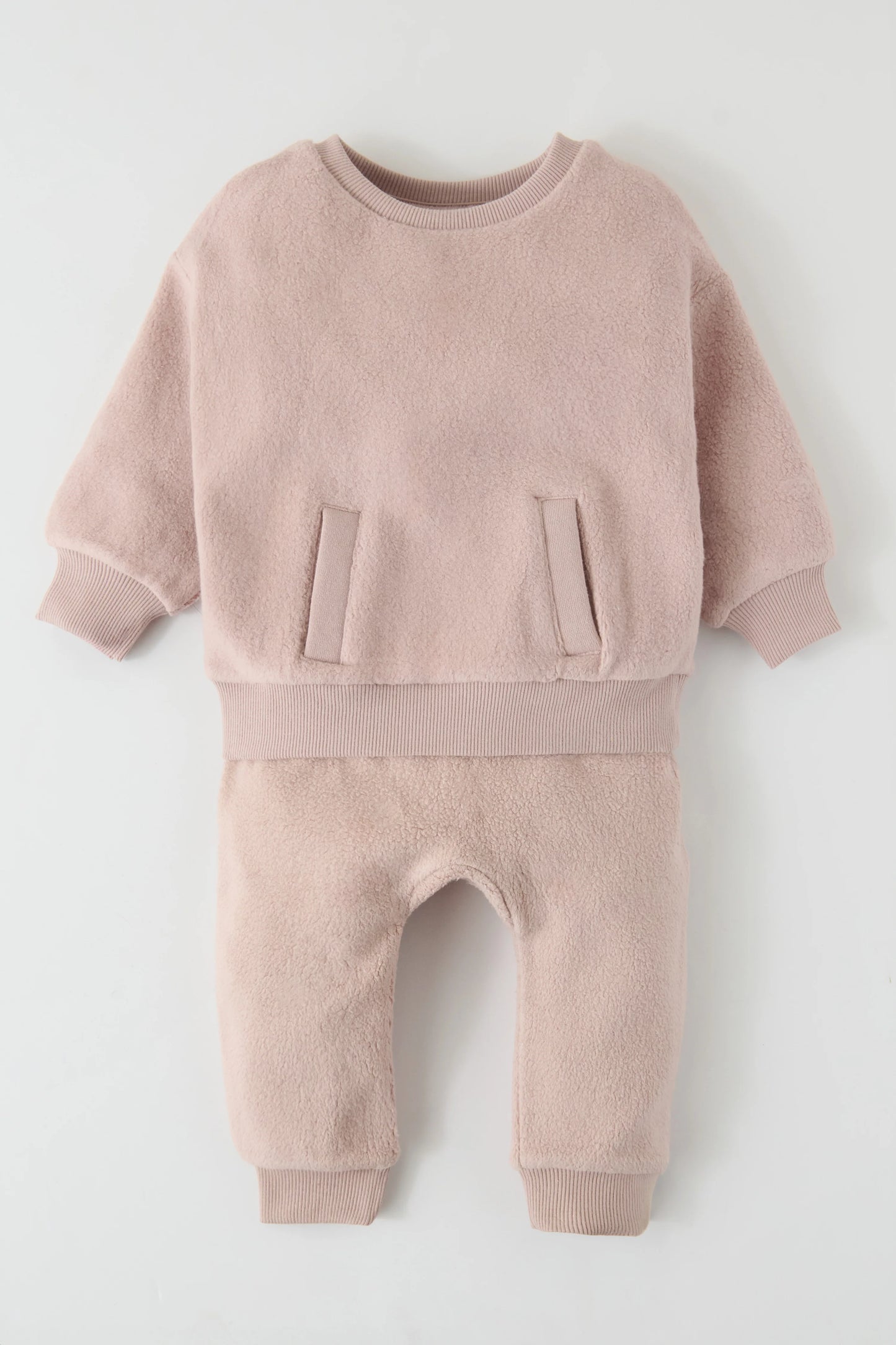 Teddy Fleece Harem Pant - Rose Pink