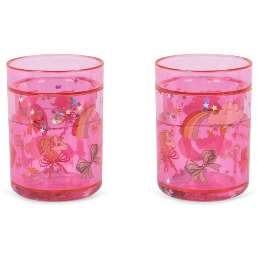 2 PACK GLITTER CUPS