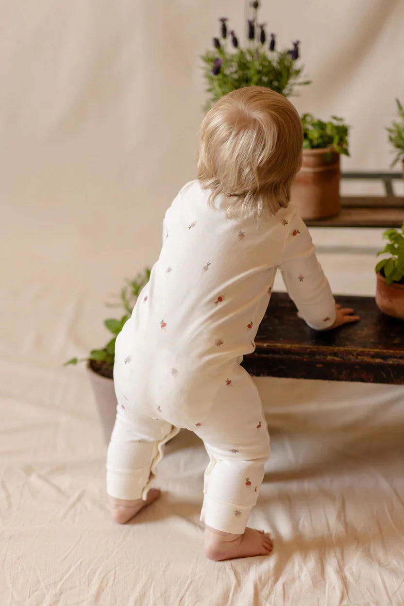 Henley Romper - Tiny Turnip