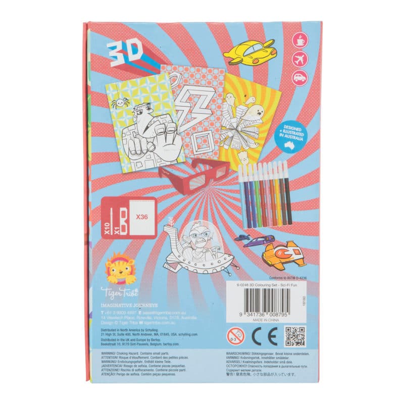 3D Colouring Set - Sci Fi Fun