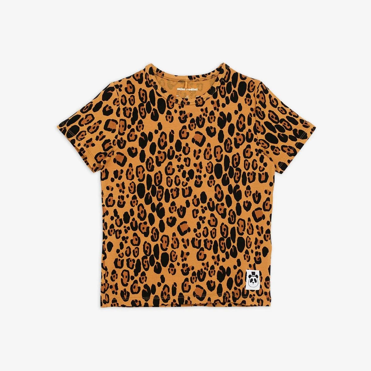 Basic Leopard SS Tee - Beige