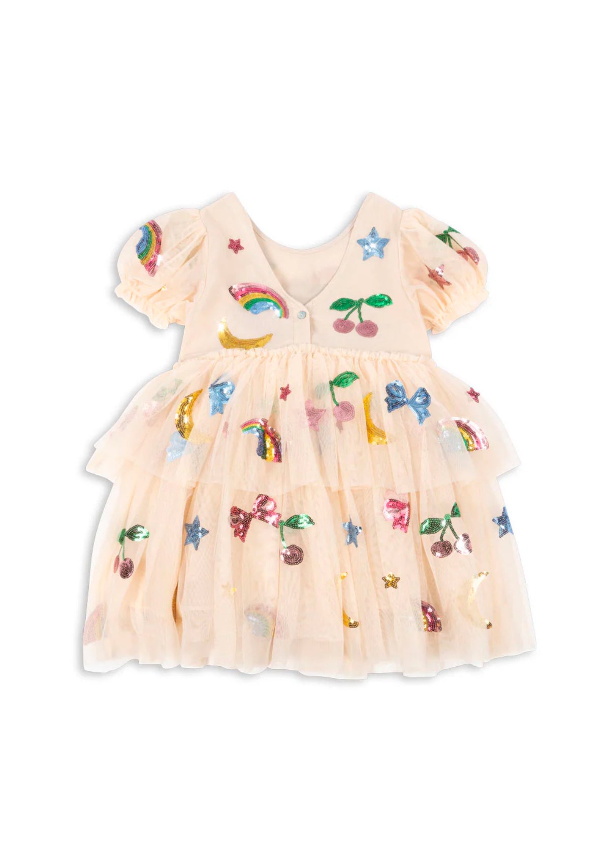 Yvonne Puff Dress - Rainbow Twinkle