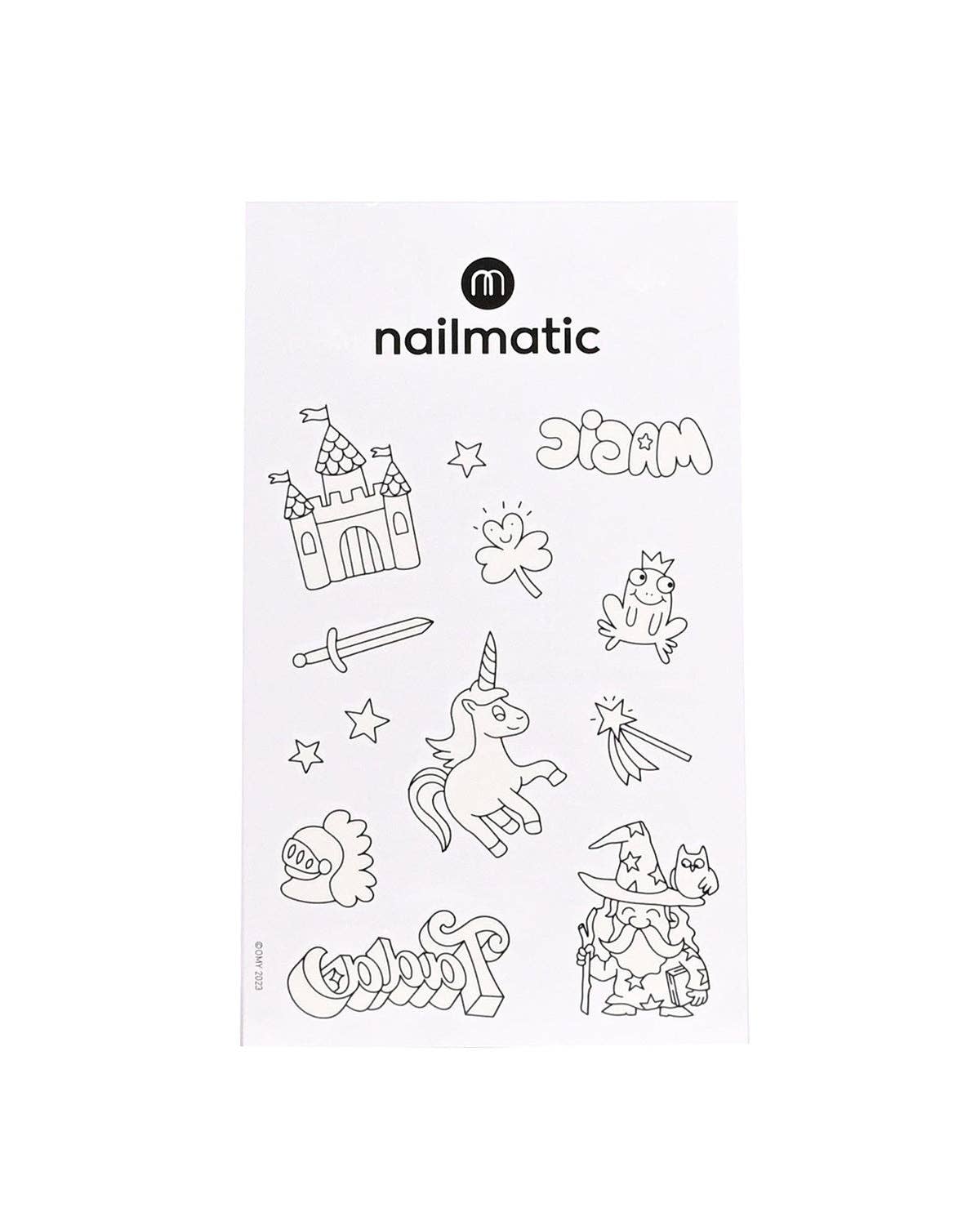 Temporary Coloring Tattoos - Magic world