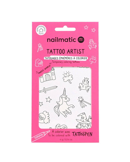 Temporary Coloring Tattoos - Magic world