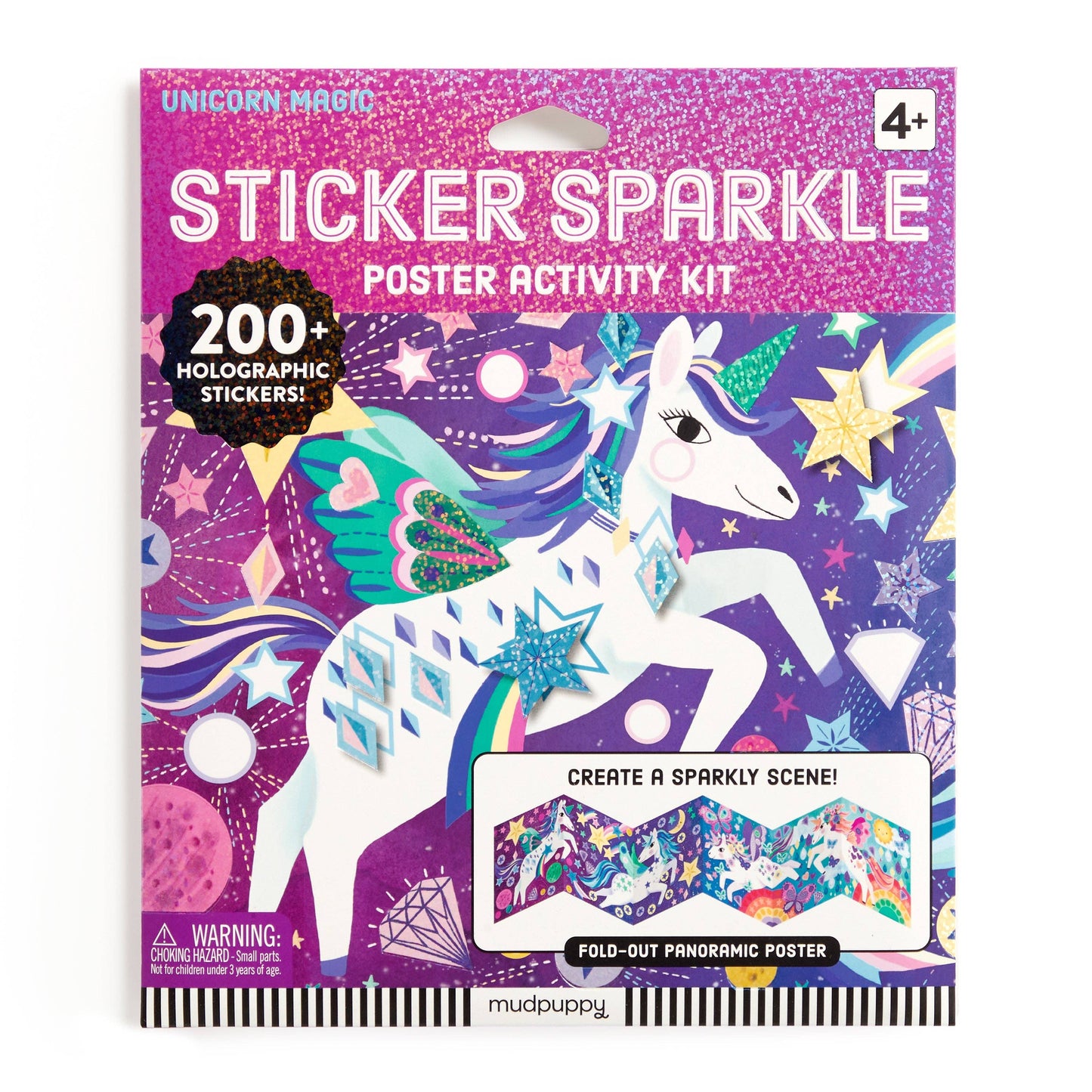 Unicorn Magic Sticker Sparkle Poster Activity Kit