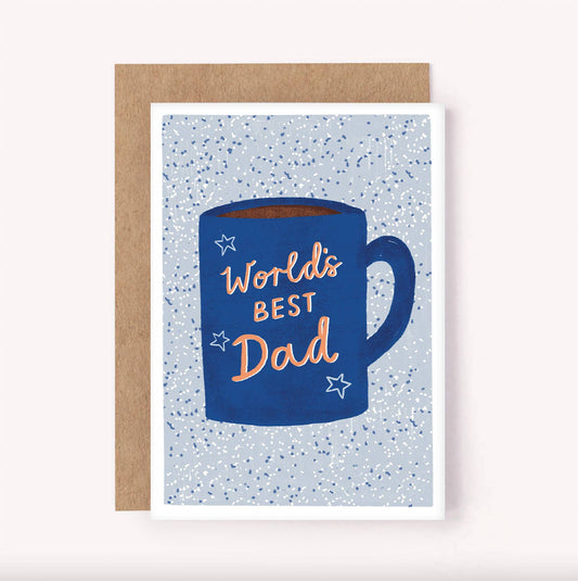 World's Best Dad Mug Card - Father’s Day | Dad Birthday