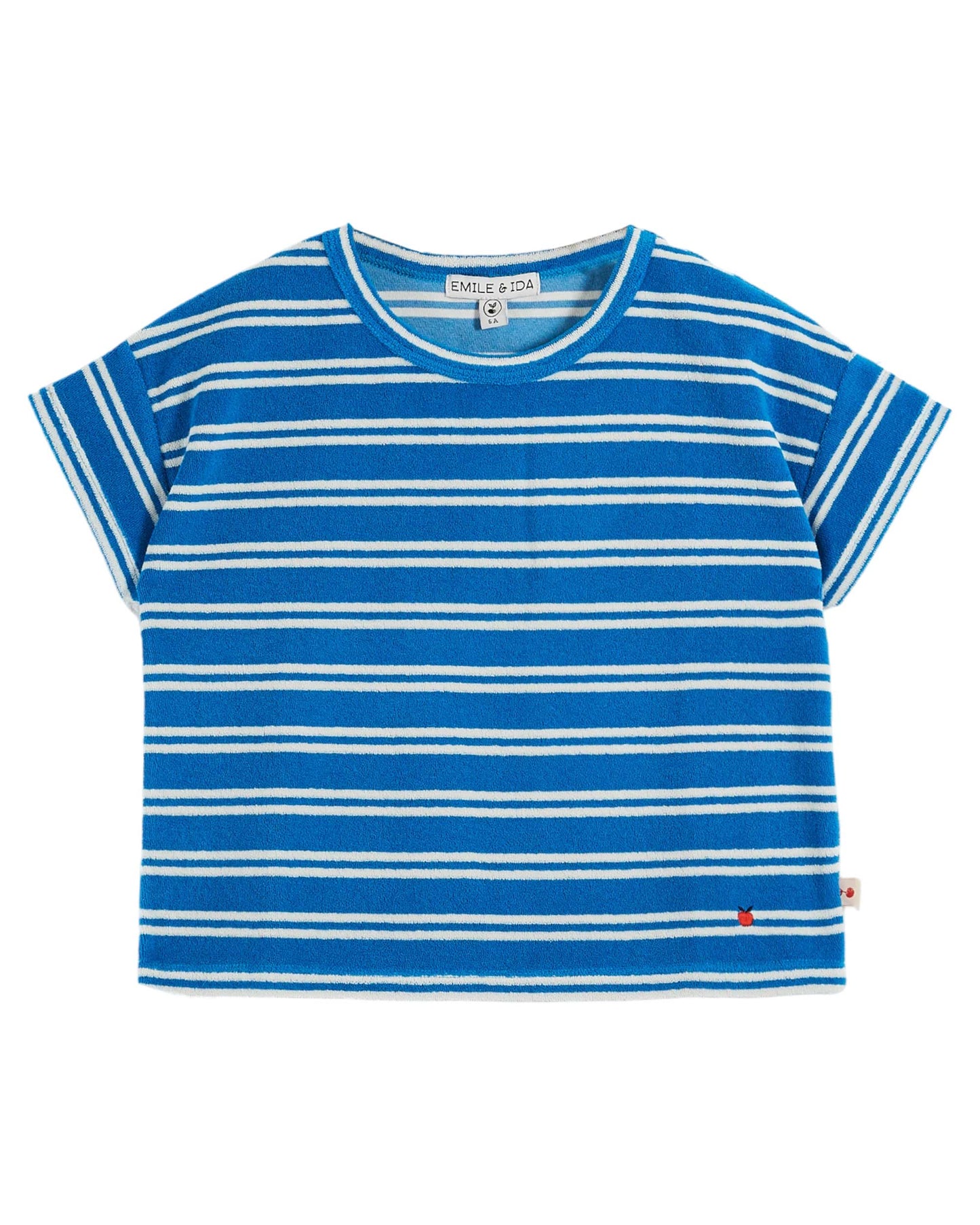 AZURE STRIPES TERRY T-SHIRT