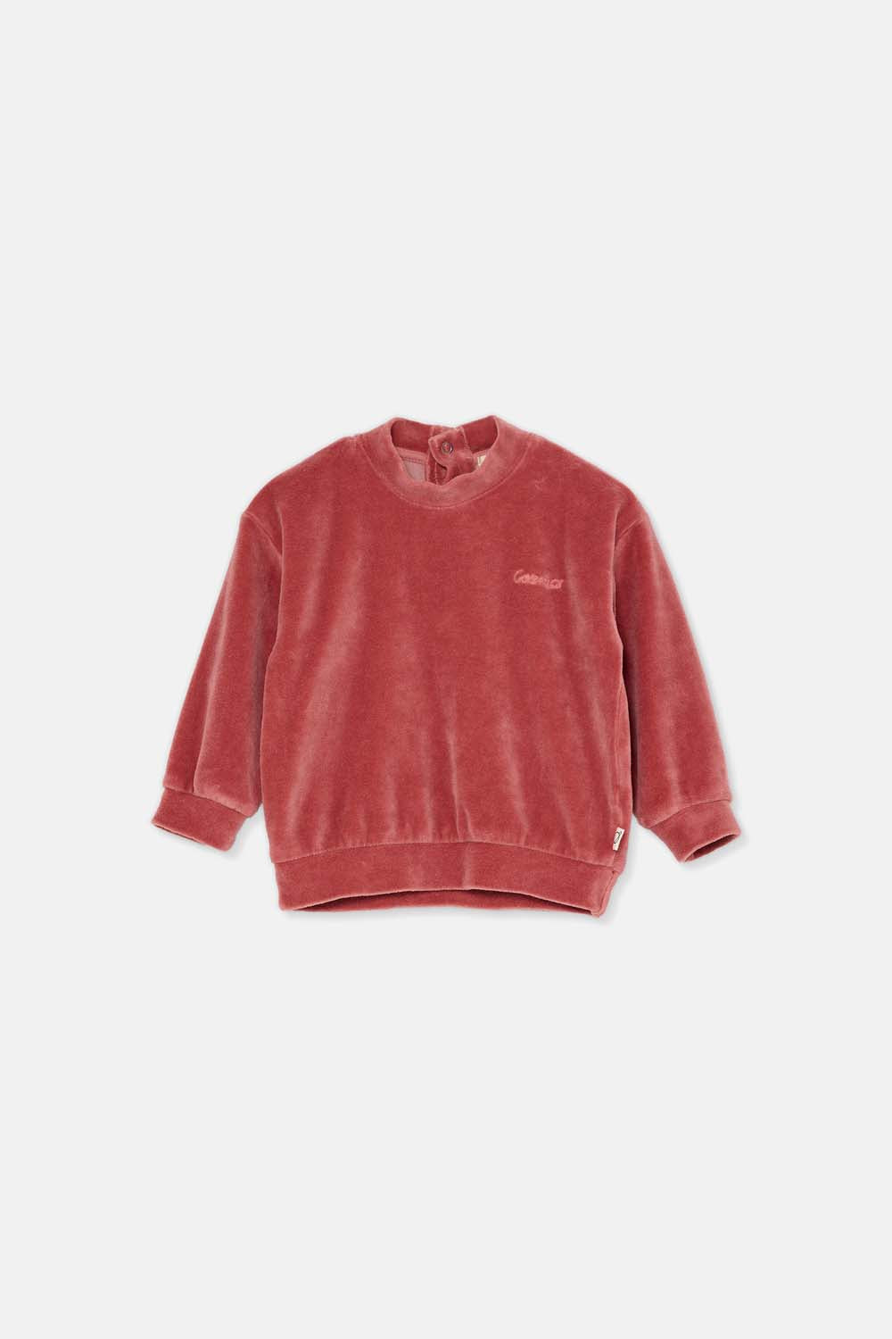 Organic Velour Baby Sweatshirt