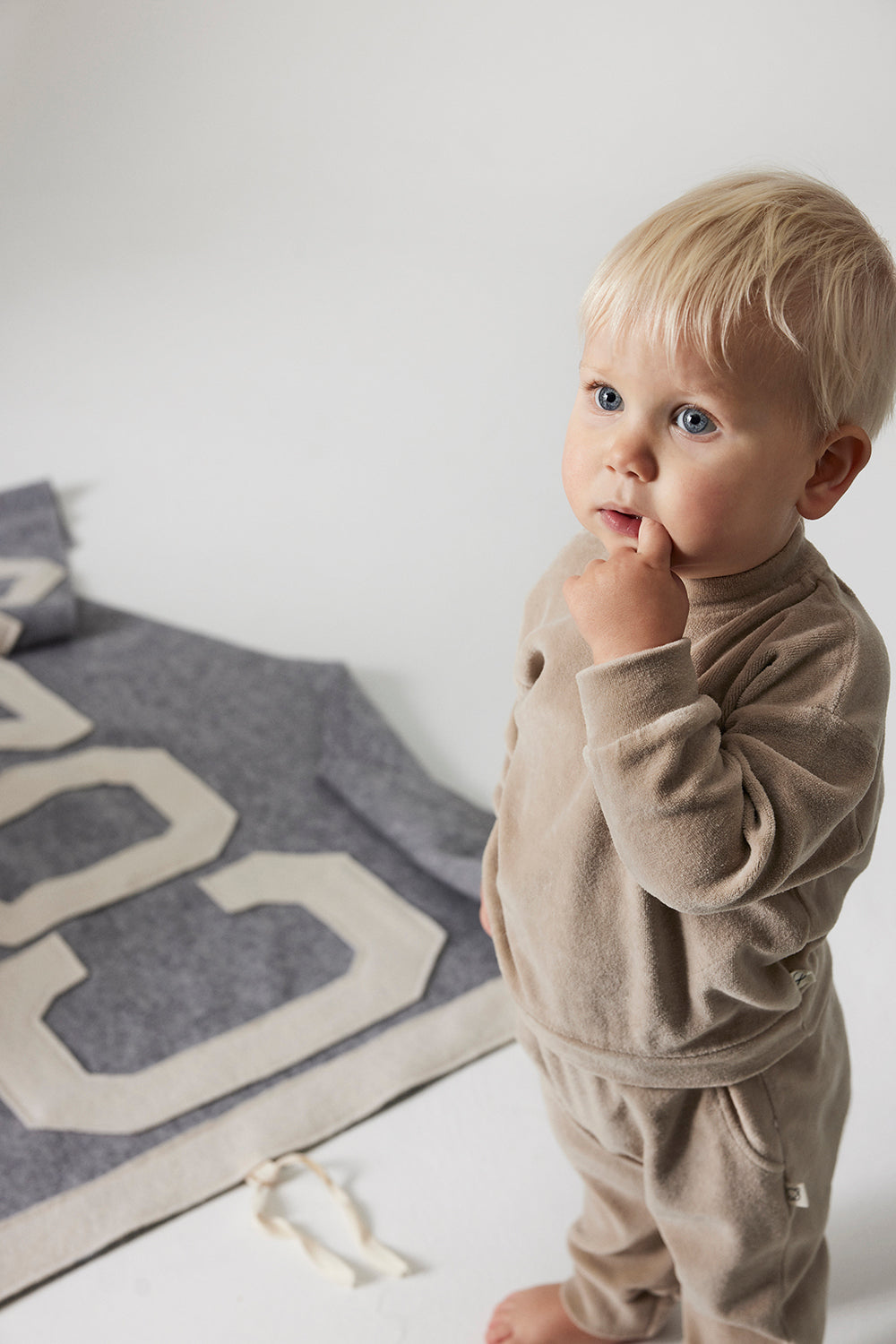 Organic Velour Baby Sweatshirt