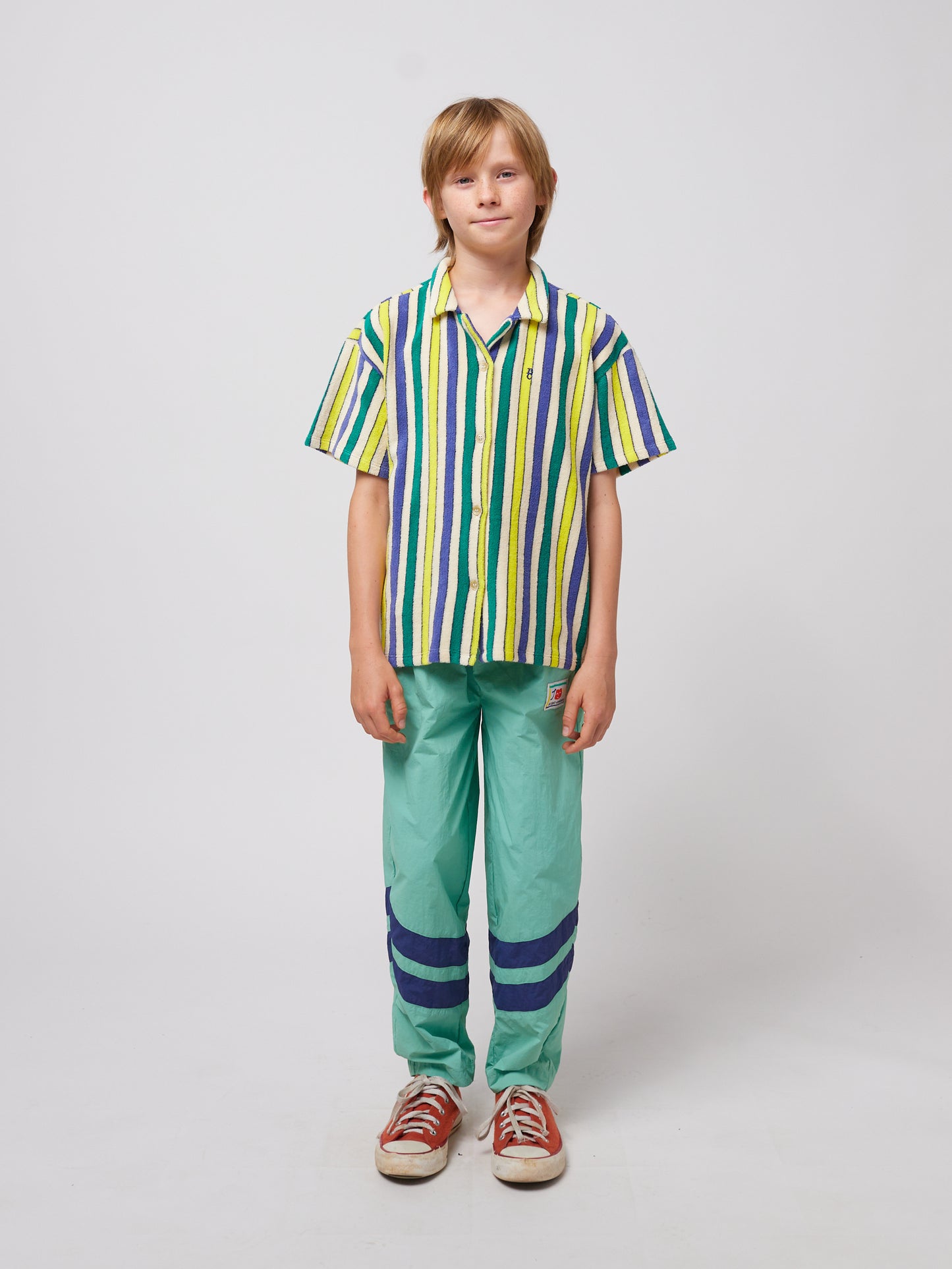 Multicolor Stripes Terry Cloth Shirt