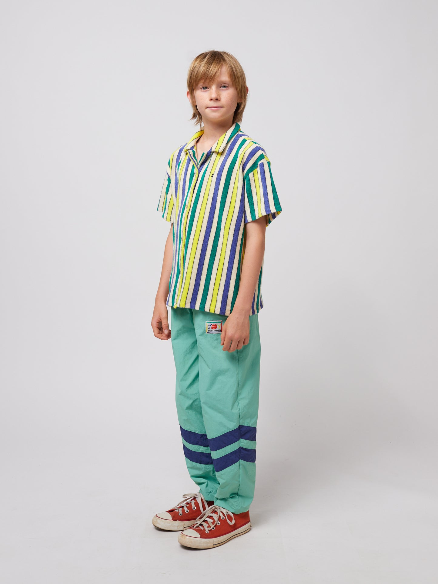 Multicolor Stripes Terry Cloth Shirt