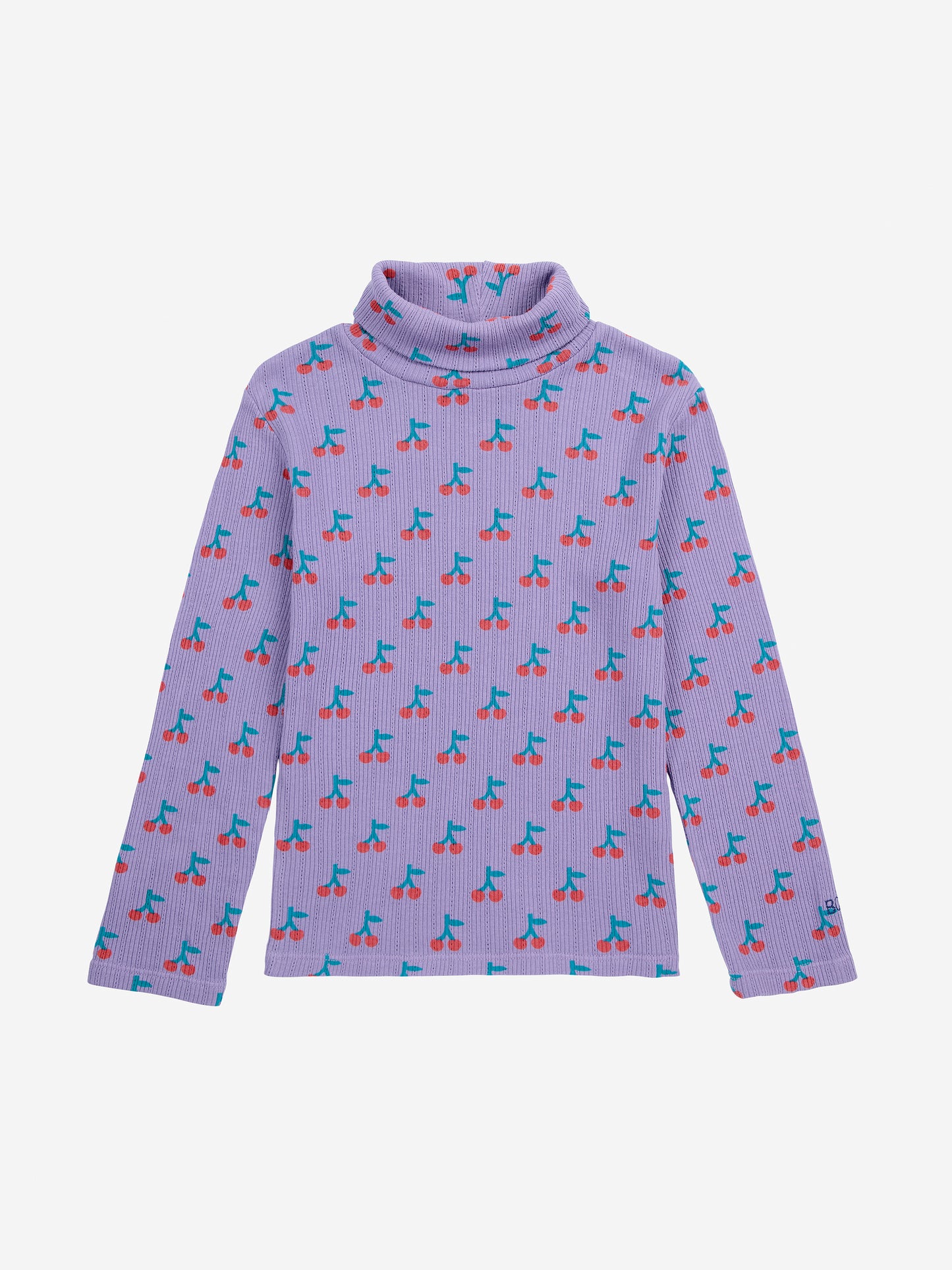 Cherry All Over Turtle Neck T-Shirt