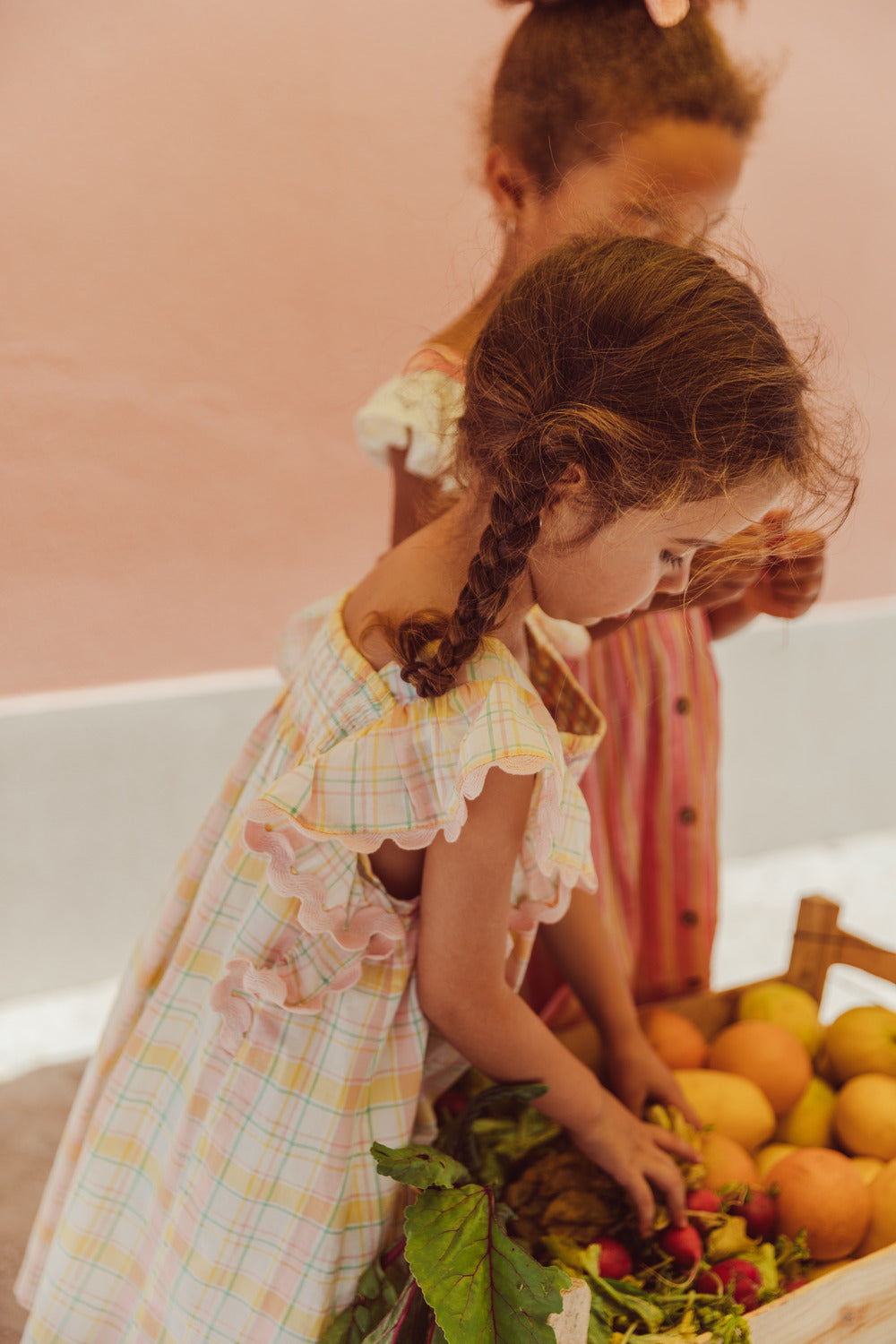 Dress Martine - Yellow Positano Checks