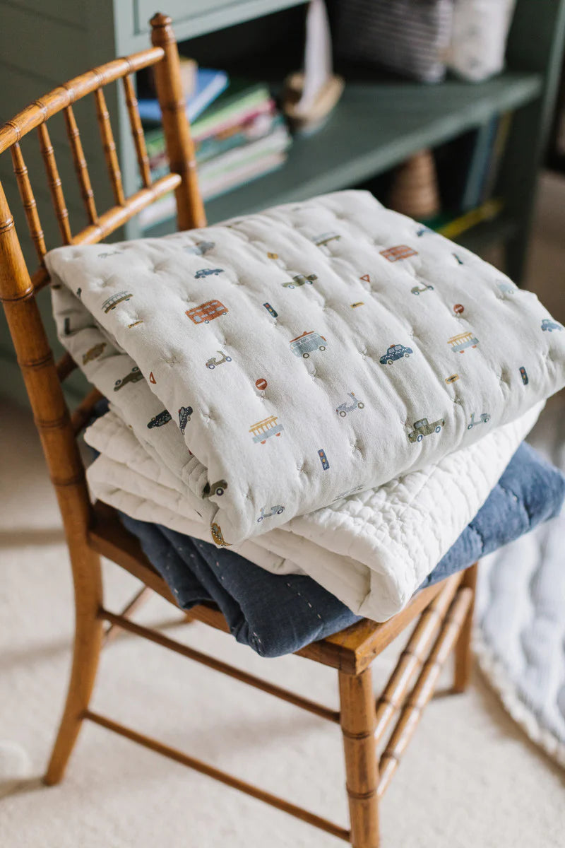 Quilted Chambray Blanket