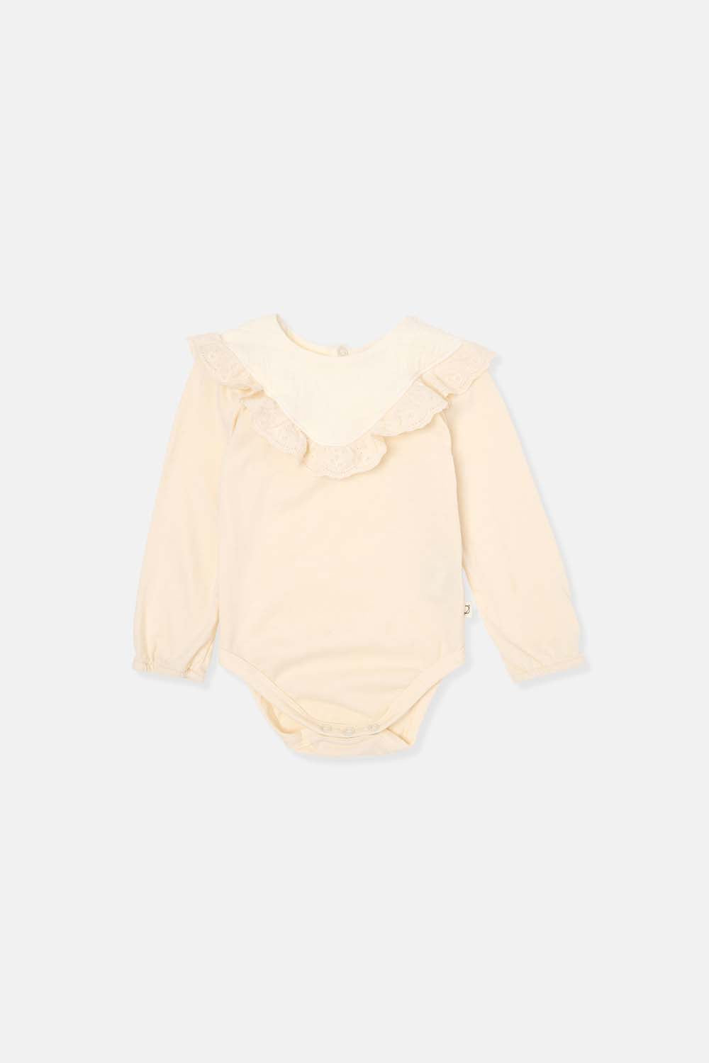 Organic Warm Flounced Baby Bodysuit