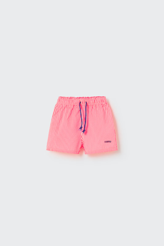 UV Baby Trunks - Neon Coral