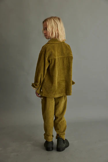 Organic Corduroy Overshirt Jacket | Green