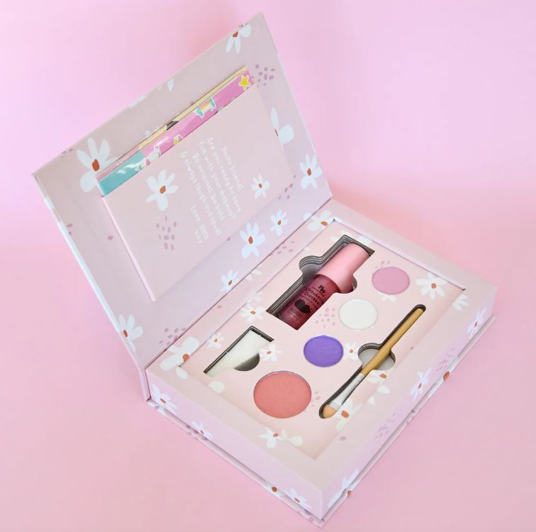 Nala Pink Natural Pressed Powder Kids Makeup Palette Kit