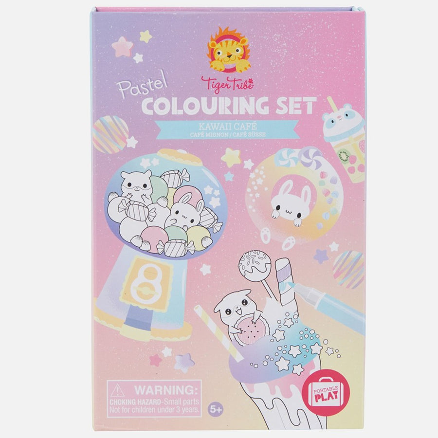 Pastel Colouring Set - Kawaii Cafe