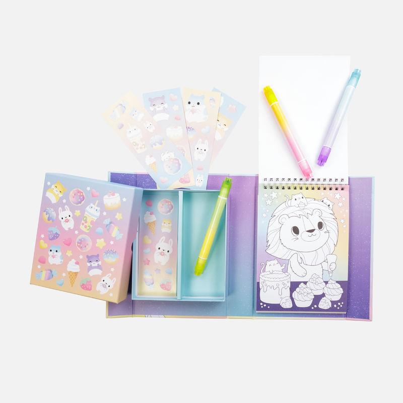 Pastel Colouring Set - Kawaii Cafe