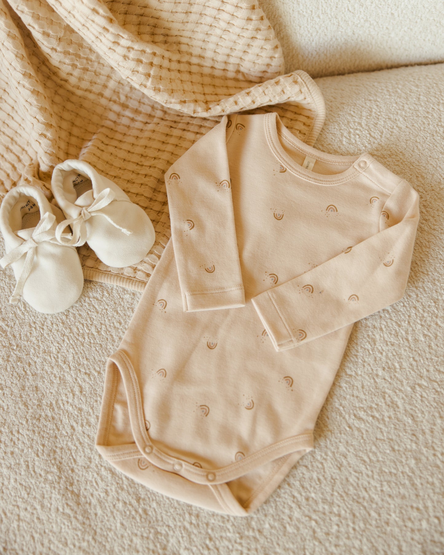 Jersey Bodysuit, 2 Pack || Rose Ditsy, Rainbows